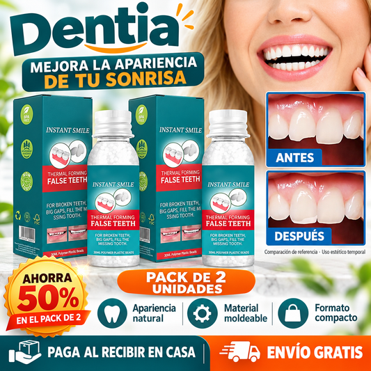 Dentia - Sonrisa lista en minutos | Pack de 2 con 50% OFF