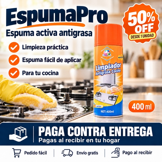 EspumaPro - Ayuda a remover grasa acumulada