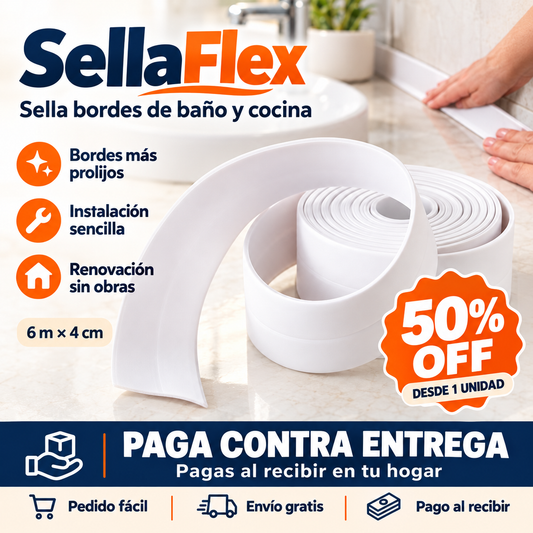 SellaFlex - Sella bordes de baño y cocina